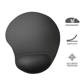 TRUST Egéralátét 16977 (BigFoot Mouse Pad - black)