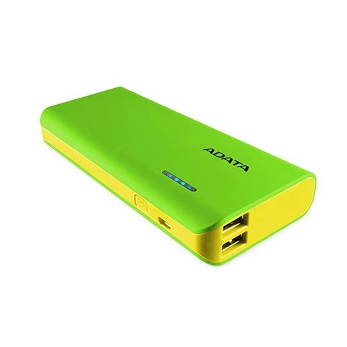 ADATA Power Bank 10000mAh APT100 Zöld-Sárga