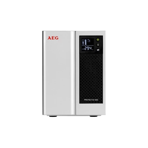 AEG UPS Protect B.1500 (6+2 IEC13) 1500VA (900W) LINE-INTERACTIVE szünetmentes, torony, +DIN-adapter