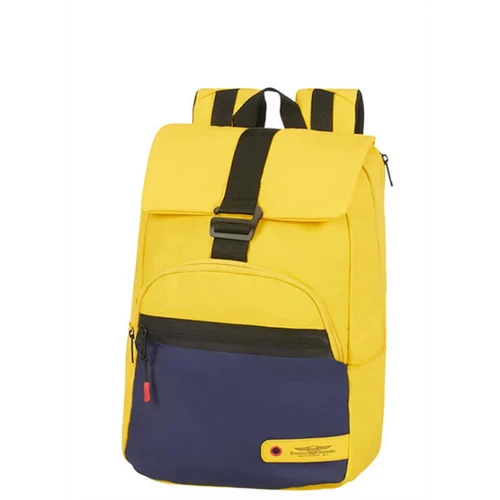 AMERICAN TOURISTER NŐI Notebook Hátizsák 125114-4582, LAPT. BACKPACK 14,1" (BLUE/YELLOW) - CITY AIM