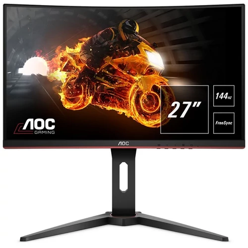 AOC ívelt Gaming 144Hz VA monitor 27" C27G1, 1920x1080, 16:9, 250cd/m2, 1ms, HDMI/DP/VGA/Audio out, FreeSync Premium