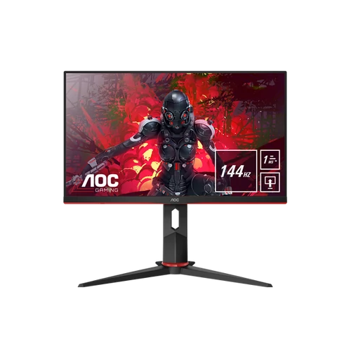 AOC Gaming 144Hz IPS monitor 23.8" 24G2U/BK, 1920x1080, 16:9, 250cd/m2, 1ms, 2xHDMI/DP/VGA/4xUSB, Pivot, hangszóró
