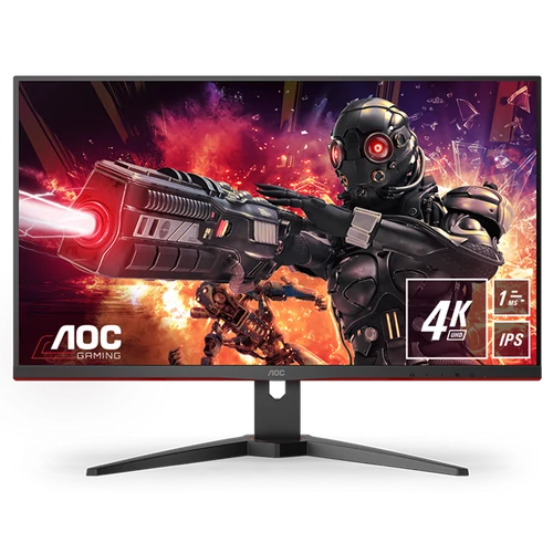 AOC Gaming 60Hz IPS monitor 28" U28G2AE/BK, 3840x2160, 16:9, 300cd/m2, 1ms, 2xHDMI/DisplayPort