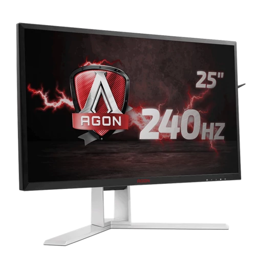 AOC Gaming 240Hz monitor 24,5" AG251FZ, 1920x1080, 16:9, 400cd/m2, 1ms, 2xHDMI/DP/VGA/DVI/4xUSB/Audio, Pivot