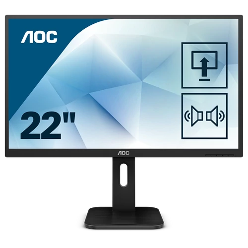 AOC MVA monitor 21.5" 22P1, 1920x1080, 16:9, 250cd/m2, 5ms, HDMI/DisplayPort/VGA/DVI/4xUSB, Pivot, hangszóró