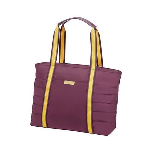 AMERICAN TOURISTER NŐI Shopping táska 120345-4161, TOTE BAG 14.1" (PURPLE/YELLOW) -UPTOWN VIBES