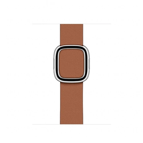 Apple Watch 40mm Band:  Saddle Brown Modern Buckle - Large