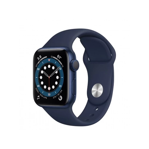 Apple Watch S6 GPS, 40mm Blue Aluminium Case with Deep Navy Sport Band - Regular