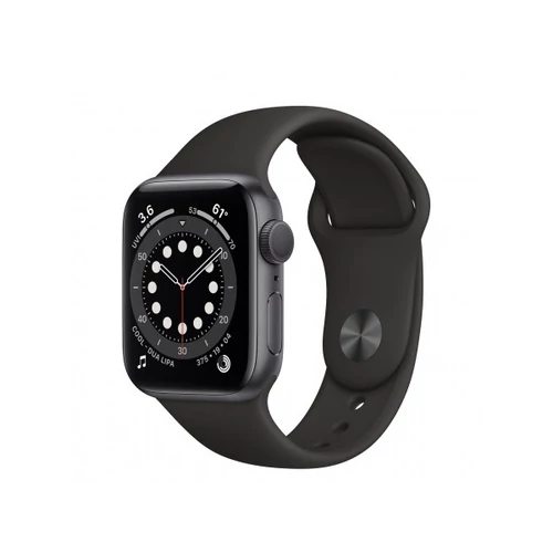 Apple Watch S6 GPS, 40mm Space Gray Aluminium Case with Black Sport Band - Regular