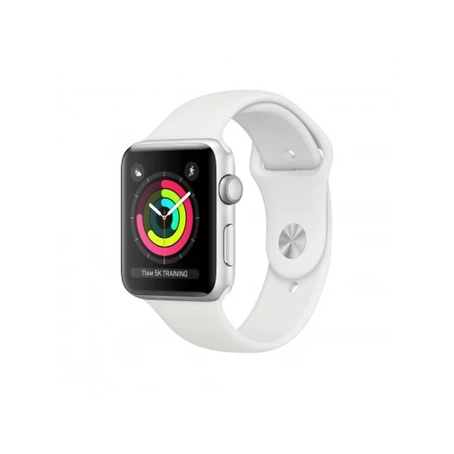 Apple Watch Series 3 GPS, 42mm Silver Aluminium Case with White Sport Band