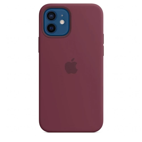 Apple iPhone 12/12 Pro Silicone Case with MagSafe - Plum (Seasonal Fall 2020)