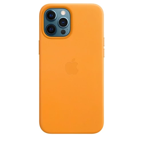 Apple iPhone 12 Pro Max Leather Case with MagSafe - California Poppy (Seasonal Fall 2020)