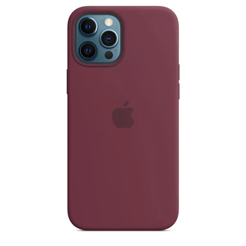 Apple iPhone 12 Pro Max Silicone Case with MagSafe - Plum (Seasonal Fall 2020)