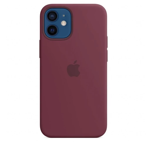 Apple iPhone 12 mini Silicone Case with MagSafe - Plum (Seasonal Fall 2020)