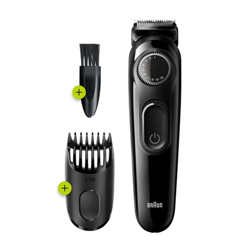 BRAUN BT3222 haj és szakállvágó precíziós trimmelő gombbal és 1 fésűvel