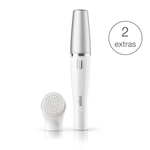 BRAUN Face 810 2-in-1 facial epilating & cleansing system with 2 extras