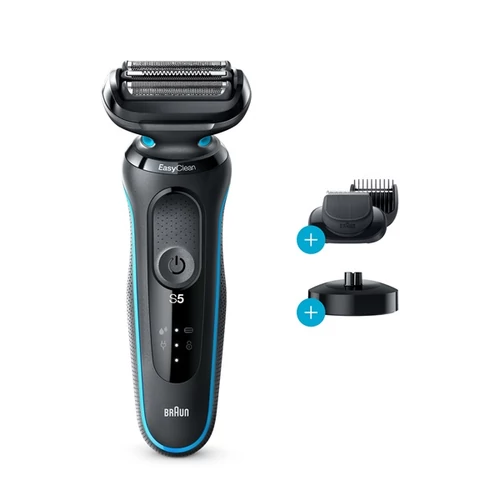 BRAUN Series 5 50-M4500cs Wet&Dry borotva töltőállvánnyal és 1 tartozékkal, mentazöld