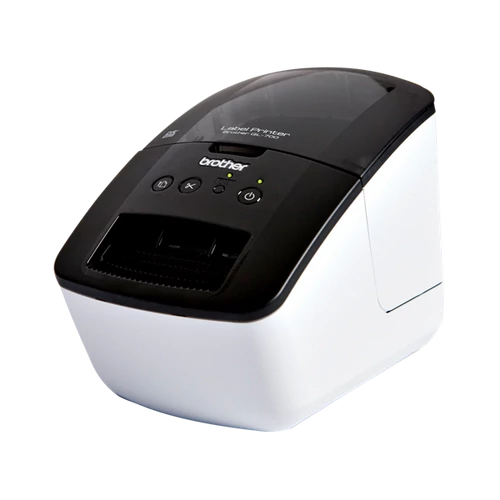 BROTHER Címkenyomtató QL-700, asztali, thermál, 93 címke/perc, 150mm/mp, USB, 300dpi, LED kijelző, DK címke