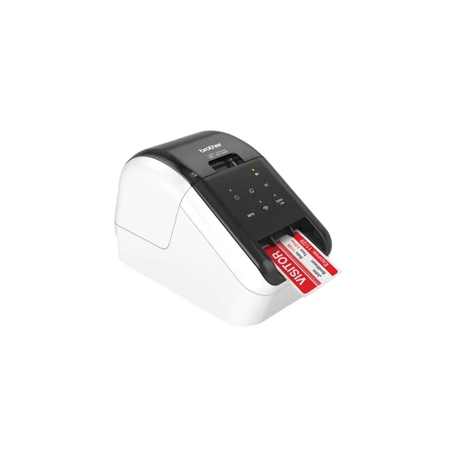 BROTHER Címkenyomtató QL-810WC, asztali, thermál, Fekete/Piros nyomtatás, 148 mm/mp, WiFi/USB, 300dpi, PTE Lite, DK