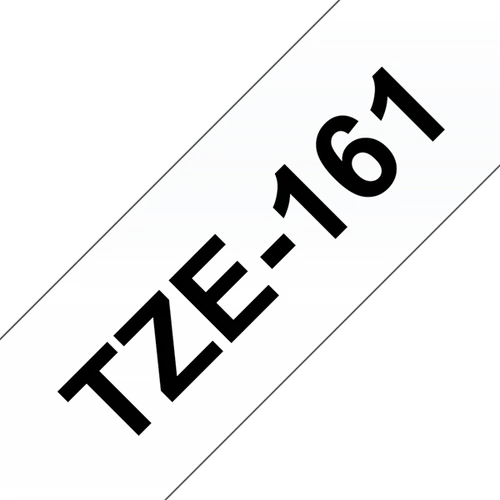 BROTHER szalag TZe-161, Átlátszó alapon Fekete, Laminált, 36mm  1.4", 8 méter