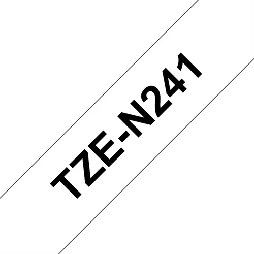 BROTHER szalag TZe-N241, Fehér alapon Fekete, Nem laminált, 18mm  0.7", 8 méter