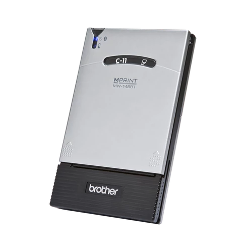 BROTHER Mobil nyomtató MW-145BT, mono, A7, 300x300dpi, Bluetooth/USB, nyomtatás: H:100mm; SZ:69mm