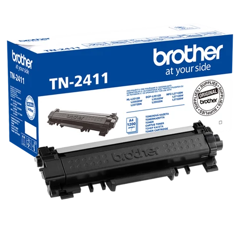BROTHER Toner TN-2411, Standard - 1200 oldal (ISO/IEC 19752), Fekete