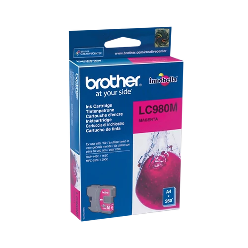 Brother Tintapatron LC980M, 260 oldal, Magenta