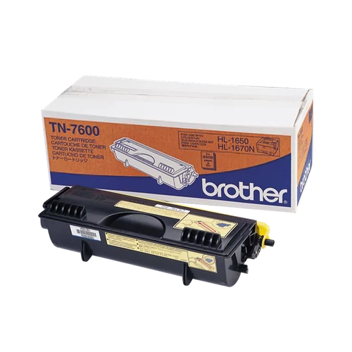 Brother Toner TN-7600, Nagy kapacitású - 6500 oldal, Fekete