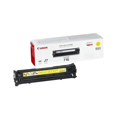 CANON,  CRG-718Y Lézertoner i-SENSYS LBP 7200CDN, MF 8330, 8350CDN nyomtatókhoz, sárga, 2,9k