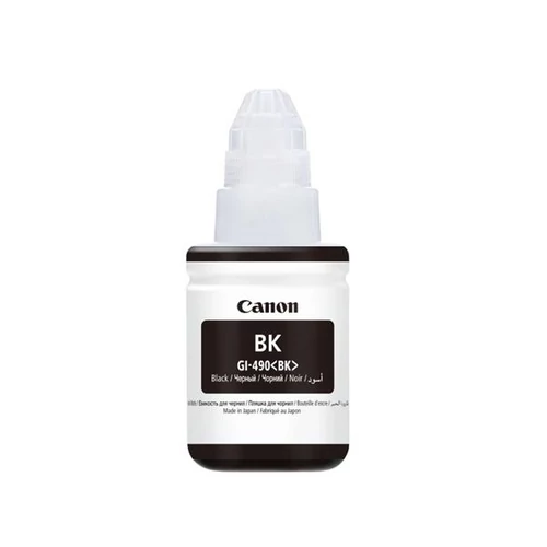 CANON Tinta GI490 Pixma MFP G2411, G3411, G4411 nyomtatókhoz, fekete, 135 ml