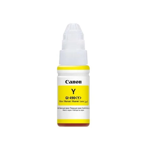 CANON Tinta  GI490 Pixma MFP G2411, G3411, G4411 nyomtatókhoz, sárga, 70 ml
