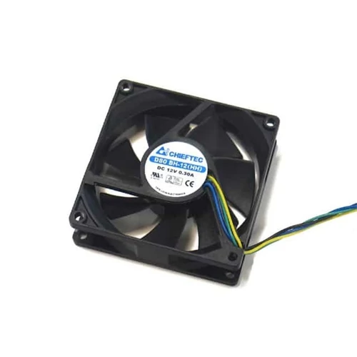 CHIEFTEC Ventilátor AF-0825 PWM 8cm, Fekete