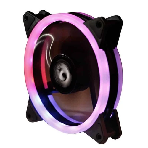 CHIEFTEC Ventilátor AF-12-RGB 12cm, Fekete RGB LED