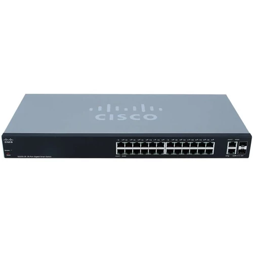 CISCO Switch 24x1000Mbps + 2x1000Mbps SFP Kombó, Fémházas, Rackes, Menedzselhető - SG220-26-K9-EU