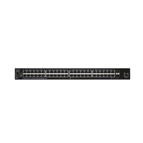 CISCO Switch 48x1000Mbps + 4x10Gigabit (2x10Gigabit kombó SFP+ + 2xSFP+), Fémházas Rackes, Menedzselhető, SG350X-48-K9-E