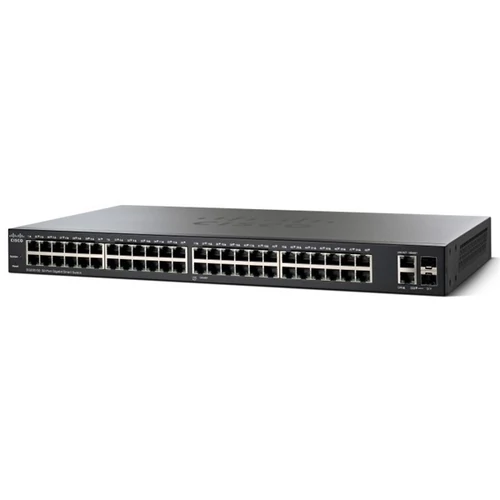 CISCO Switch 48x1000Mbps + 2xGigabit kombó SFP + 1xUSB, Fémházas Rackes, Menedzselhető, SG250-50-K9-EU