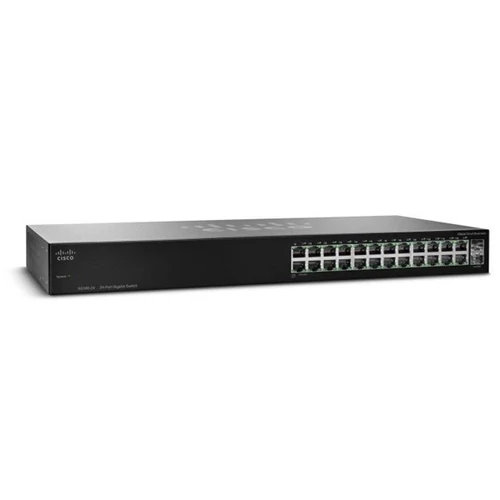 CISCO Switch 24x10000Mbps +2xGigabit kombó SFP, Fémházas Rackes, SG110-24HP-EU