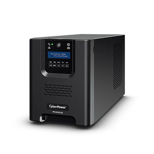 CYBERPOWER UPS PR1000ELCD (8xIEC320) 1000VA 900W 230V szünetmentes tápegység + USB LINE-INTERAKTÍV