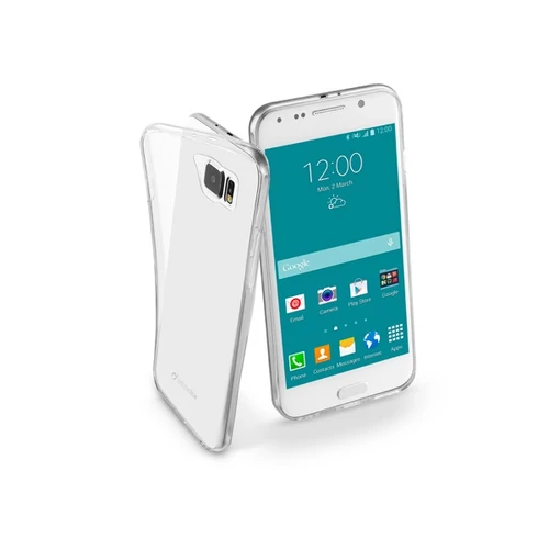 Cellularline Tok, ultravékony átlátszó gumi tok, Samsung Galaxy S6 G920