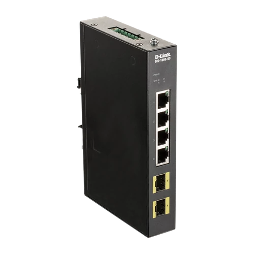 D-LINK Switch Ipari 4x1000Mbps + 2xGigabit SFP, DIS-100G-6S