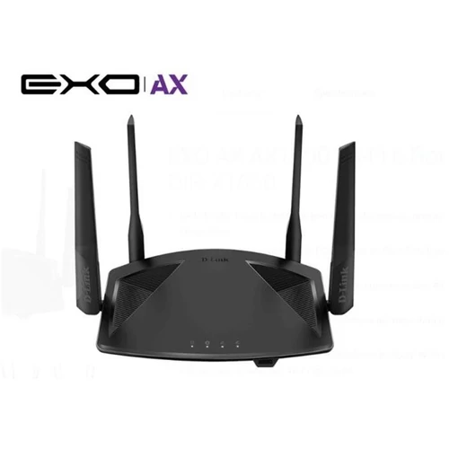 D-LINK Wireless Router Dual Band AX1800 1xWAN(1000Mbps) + 4xLAN(1000Mbps), DIR-X1860
