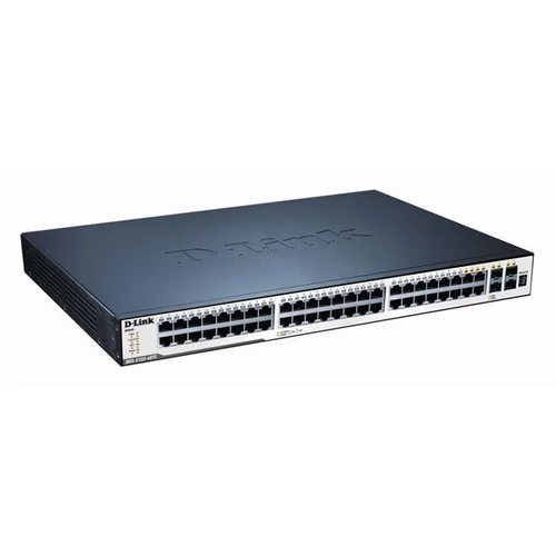 D-LINK Switch 44x1000Mbps + 4xGigabit kombó SFP Menedzselhető Rackes, DGS-3120-48TC/SI