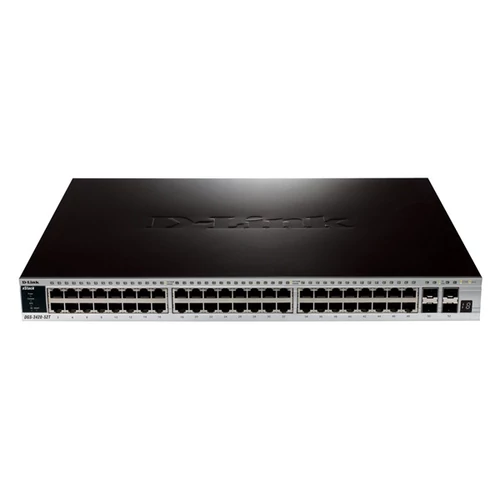 D-LINK Switch 48x1000Mbps + 4xGigabit SFP+, Menedszelhető, DGS-3420-52T