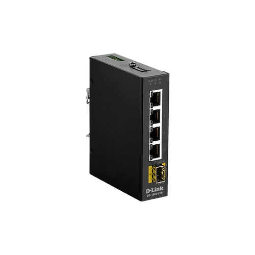 D-LINK Switch Ipari 4x1000Mbps + 1xSFP Fémházas, DIS-100G-5SW