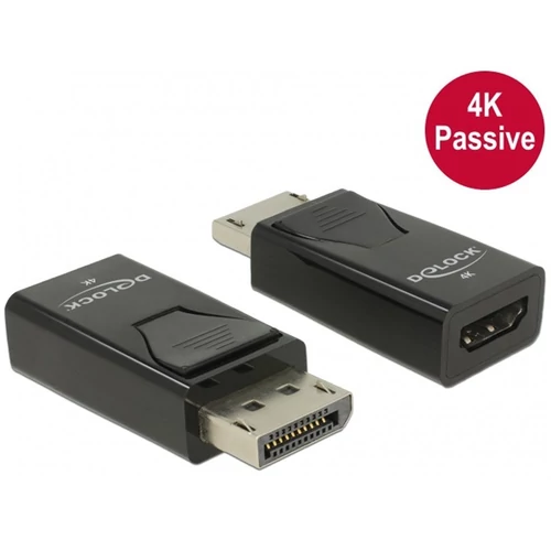 DELOCK Átalakító Displayport 1.2 male to HDMI female 4K passzív, fekete