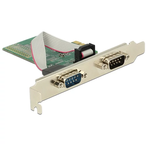 DELOCK PCI-E Bővítőkártya > 2x Soros RS-232