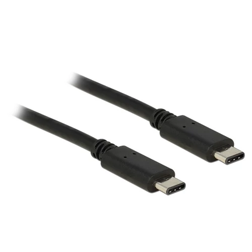 DELOCK kábel USB 2.0 Type-C male/male összekötő, 0.5m, 3A