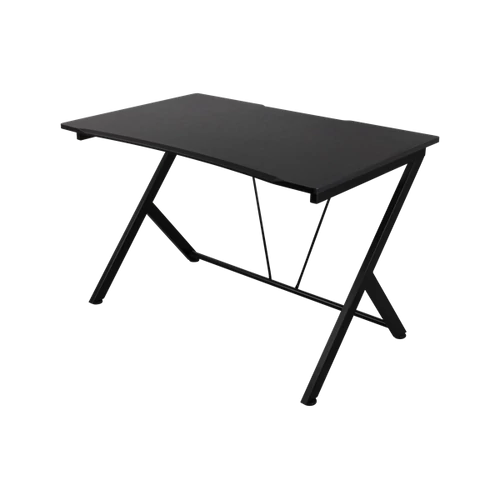 DELTACO GAMING Asztal GAM-055, DT210B Gaming table, metal legs, PVC treated surface, built-in hanger for headset, black
