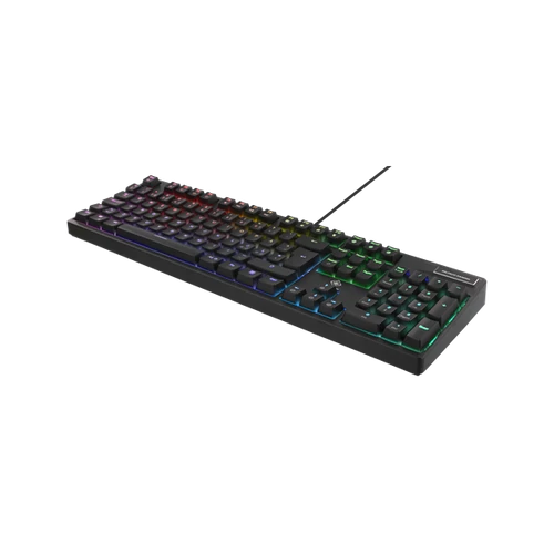 DELTACO GAMING Billentyűzet GAM-028, mechanical keyboard with RGB lighting, Outemo Red switches, USB, black